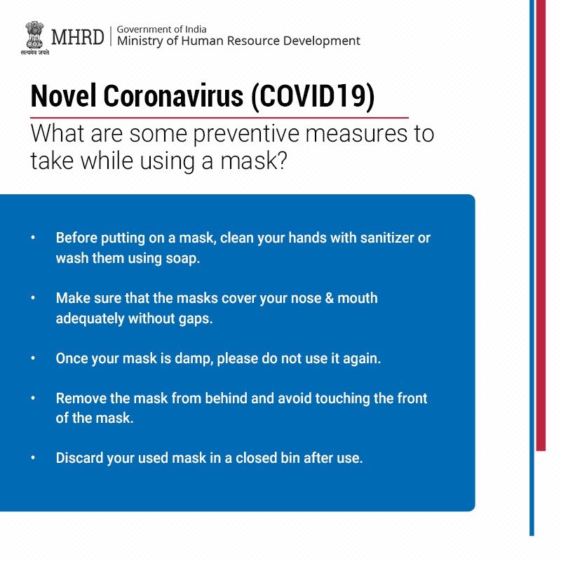 PramericaLife's tweet photo. Amidst the global emergency declared due to the #Coronavirus outbreak, here are some of the precautions you can take to keep COVID-19 at bay.
#HumVsCorona #CoronaVirusIndia #NovelCoronavirus #COVID19 #CoronaOutbreak #PramericaLifeInsurance
Credits: @HRDMinistry https://t.co/dHE9tTNUTx