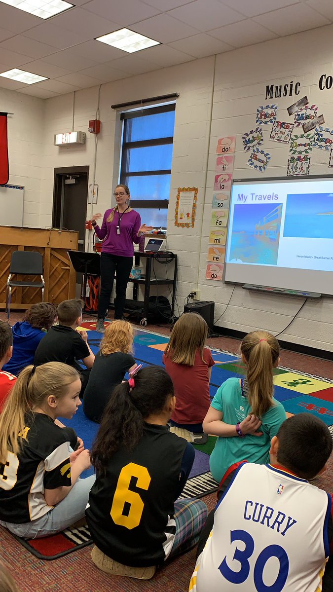aklaffke's tweet photo. Visiting Artist talking about her painting with the students today!  #AldenPride https://t.co/FytfKLM9YQ