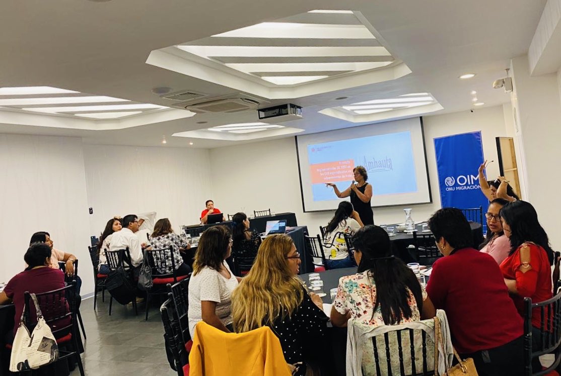 OIM_Peru's tweet photo. [Hoy] Contamos con la participación especial de @TerreDesHommesSuisse  para presentar el Decreto legislativo 1297 ➡ 2do Taller de capacitación en gestión de albergues especializados para sobrevivientes #NNA de #TrataDePersonas @MimpPeru #INABIF Con apoyo @StatePRM https://t.co/jvsv3rGXgz