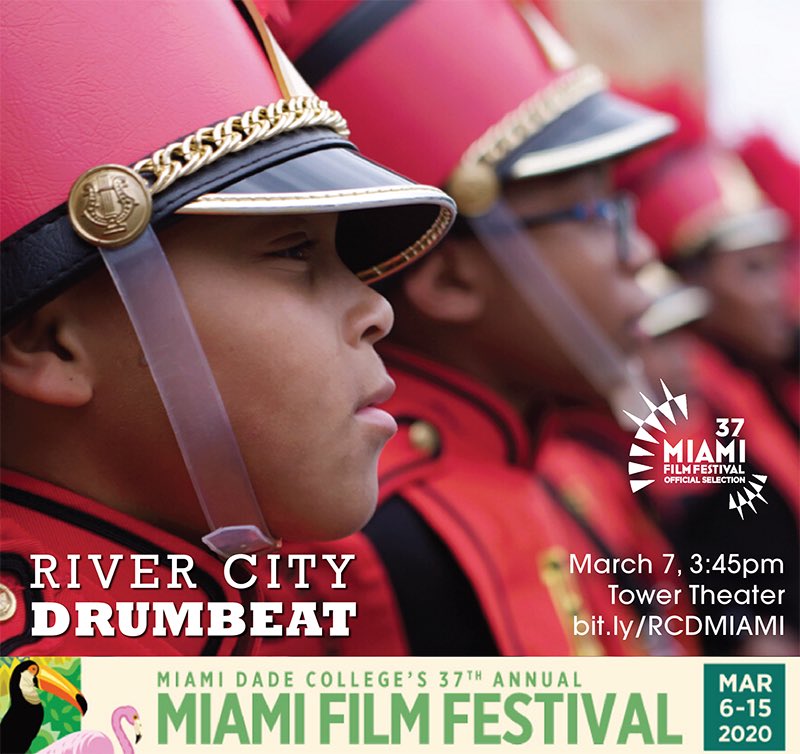 River City Drumbeat ⁦<a href="/MiamiFilmFest/">Miami Film Festival</a>⁩ Saturday 3:45pm! Bit.ly/RCDMIAMI