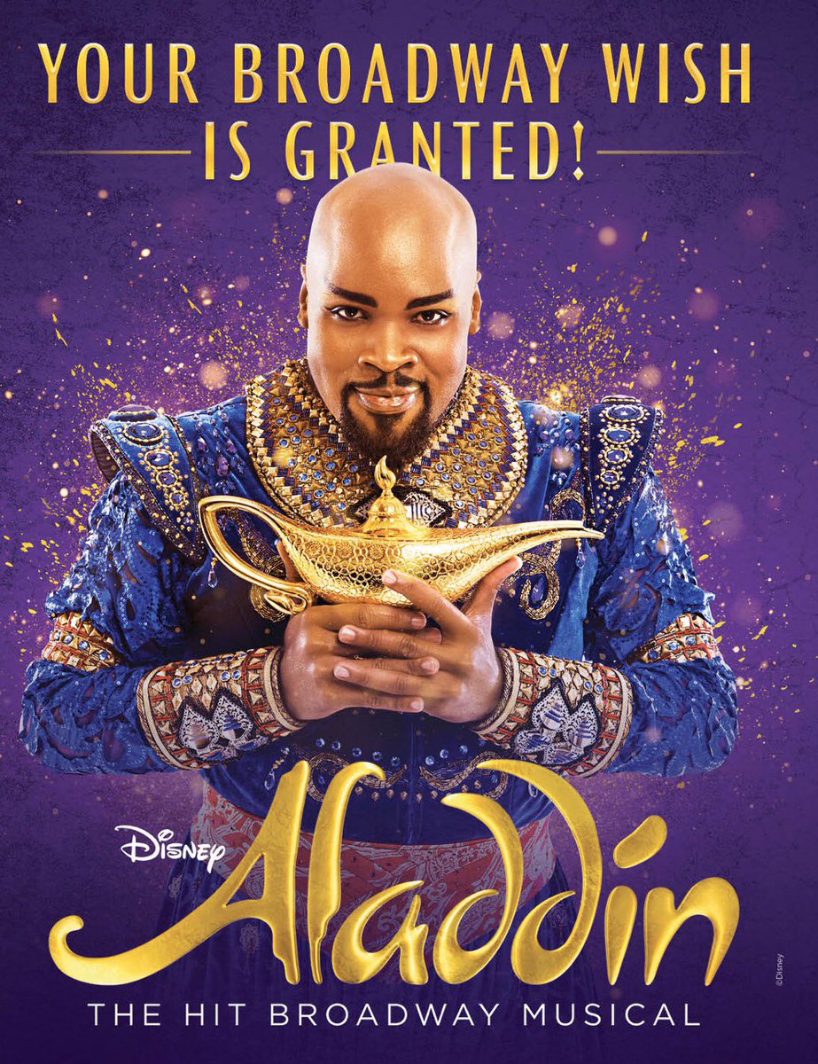 SoozNebr's tweet image. Somebody’s gonna see @aladdin again in Kansas City next month! #repeatattender