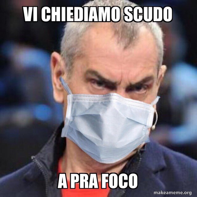 Paradapartucc's tweet photo. Amanti della polenta e del delitto, dopo le ultime disposizioni di legge, siamo purtroppo costretti a rimandare il nostro evento #PolentataConDelitto 🔪 
Ma non preoccupatevi, ci rifaremo 💪 Come direbbe il Principe del Trash Luca Giurato… ⬇️ https://t.co/Z6mC0XTNQW