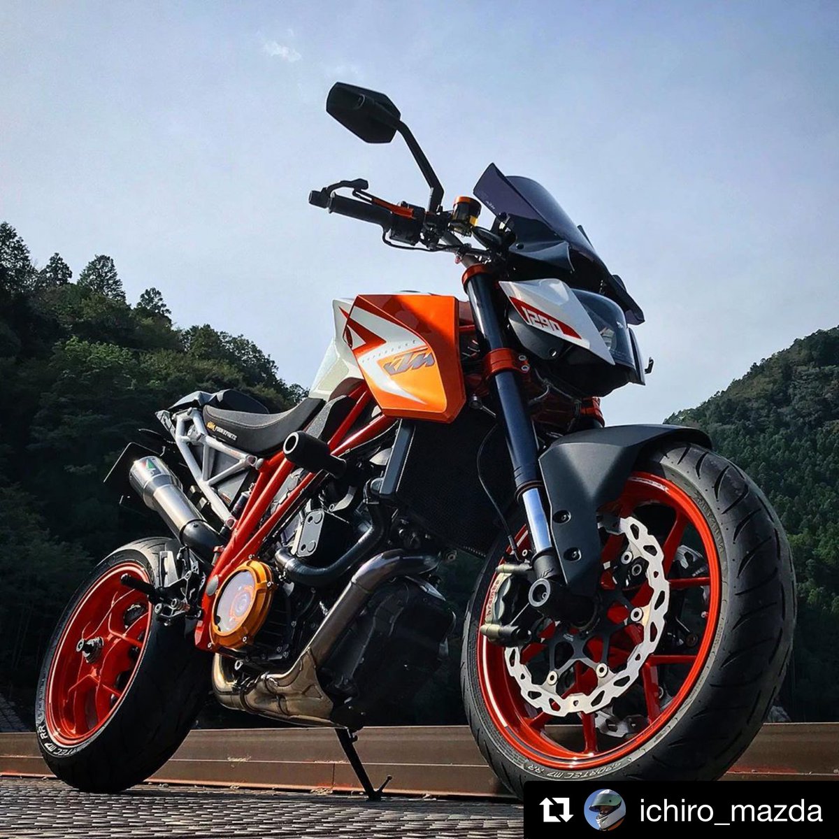 EvotechRaceTeam's tweet photo. Power AND beauty 🤩
Repost ichiro_mazda
#EPCrashProtection #EPRadiatorGuard #KTM #Superduke https://t.co/TpcG2RyK7Y