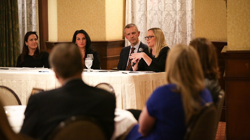 KansasCityFed's tweet photo. What can be done to increase the number of women serving on boards? Our Senior Policy Advisor Alison Felix participated in a panel at a recent @WL_Foundation event to discuss how to open more board positions to women. #BoardBound https://t.co/3Ryjqd21zb