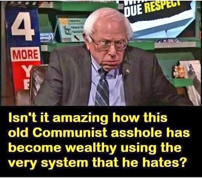 LoganYoung29's tweet photo. Capitalism made this guy rich. Socialism will keep him rich and everyone else poor. Capitalism creates growth for anyone willing to work for it. Socialism creates poverty for the majority and wealth for those in power. #BurnedOutBernie #SocialismKills #DemocratsAreCorrupt https://t.co/3pom1Kfj7F