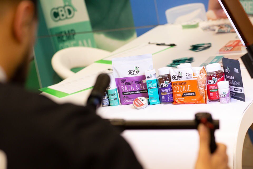 A gorgeous array of #cbdproducts on display at last weeks #hempandcbdexpo from exhibitors @cbdfx_ 
Who visited their stand at the Expo? What did you buy? 🌱 
#cbdfx #cbd #cannabinoids #cannabisproducts #retail #wholesale