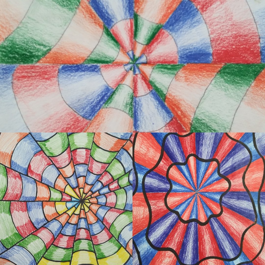 Op art activity in Art I this week!