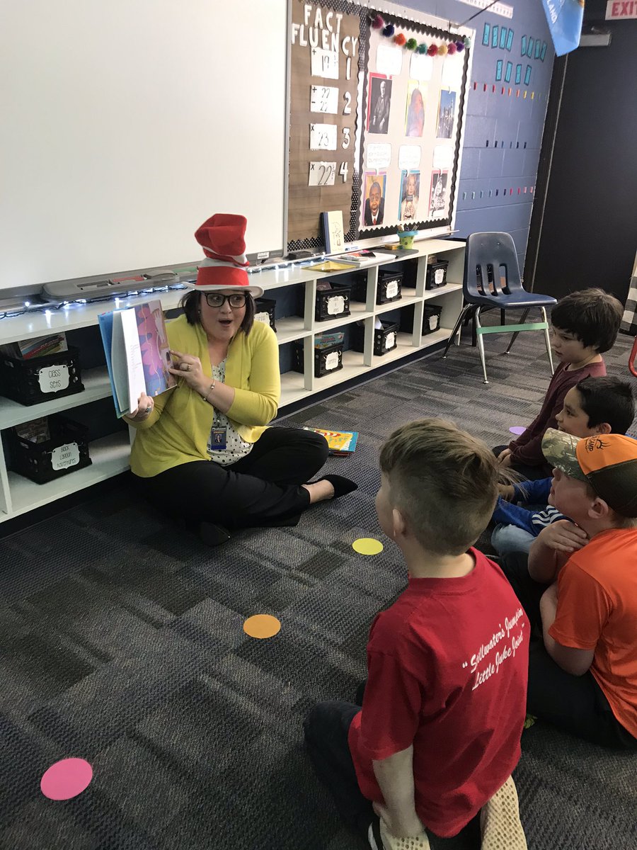nadiadekoch's tweet photo. Piedmont Elementary Wildcats enjoyed Mrs. Rios reading their favorite Dr. Seuss book to them! #Dr.SeussWeek https://t.co/0nQmdgtvwZ