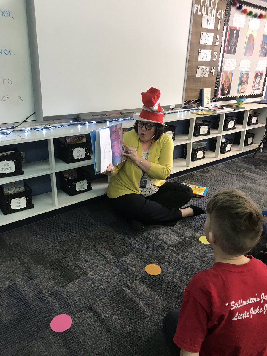 nadiadekoch's tweet photo. Piedmont Elementary Wildcats enjoyed Mrs. Rios reading their favorite Dr. Seuss book to them! #Dr.SeussWeek https://t.co/0nQmdgtvwZ