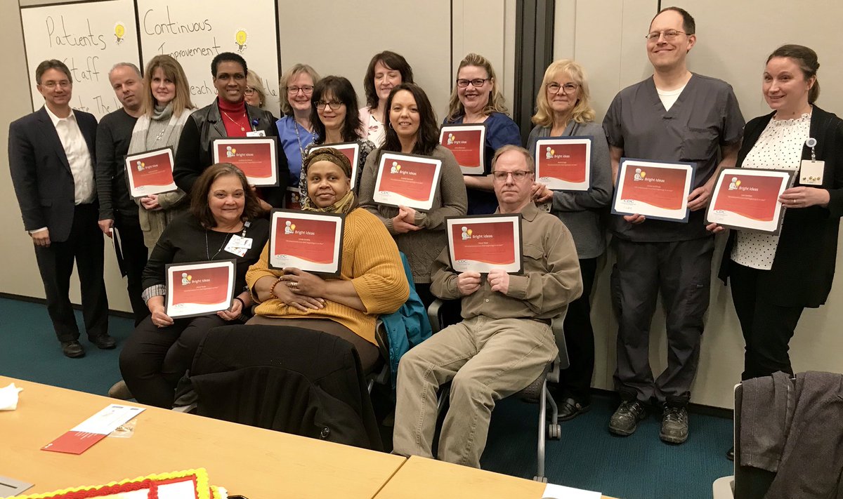 CDCareOhio's tweet photo. Thank you to everyone who came out for today’s Bright Ideas Luncheon! We sincerely appreciate your hard work, creativity, and dedication to improving both the patient and employee experience at #CDC. #WeCare #MoreThanJustDialysis #BrightIdeas https://t.co/LdttAUUQlk