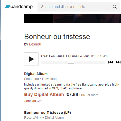 hello @Bandcamp , why doesn't you ever put a volume control button on your website ? each time i try to listen to some sample, i'm scared of too-higher volume ! that UX problem push me away little by little from your plateform.
#webdevelopment #issue #VolumeButton #FuckingButton