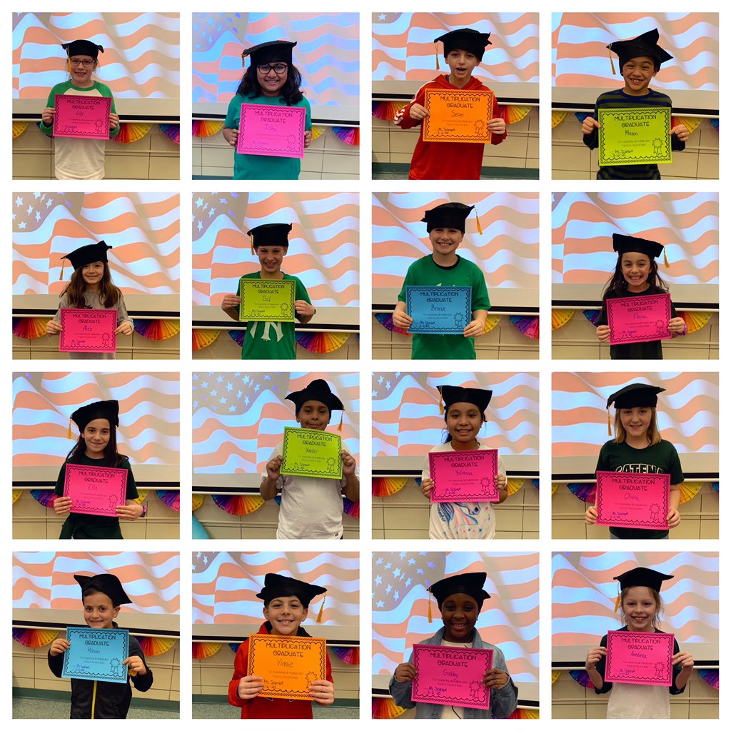 MsScarnati's tweet photo. Fun Fridayβs in full force today! We graduated from our multiplication fluency using our facts and Reflex Math! What better way to celebrate than with a little graduation ceremony!? I adore these graduates! #FactMasters #WeLoveReflex π§π»βππ©πΌβππ¨πΌβππβοΈππ»π―@CatenaColts https://t.co/NeakV4Qjed