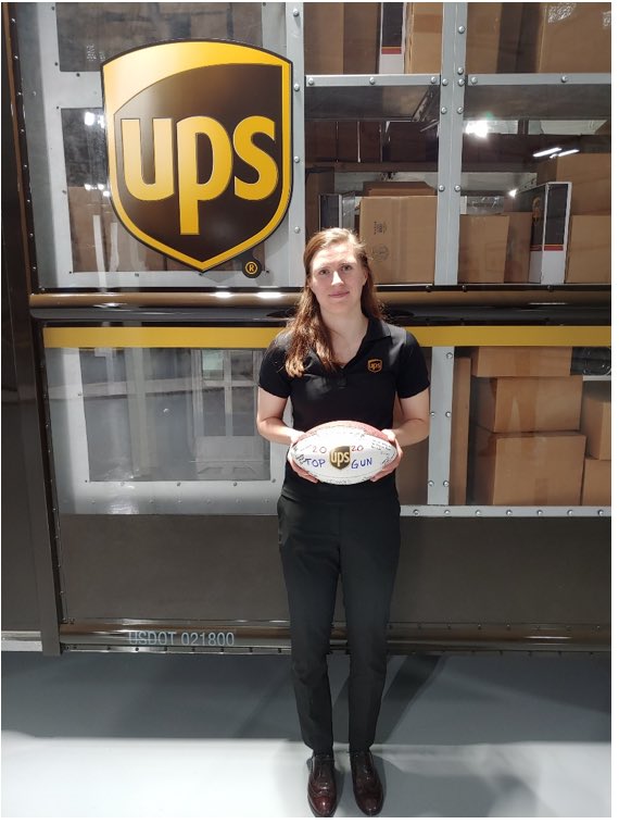 UPSCharlotte's tweet photo. Congratulations are in order for OnRoad Supervisor Haley Hoeksel of the Chatlotte Metro Center! Haley just won the Top Gun award at MDST in Lake Mary Florida! https://t.co/MA6kKLgmyt