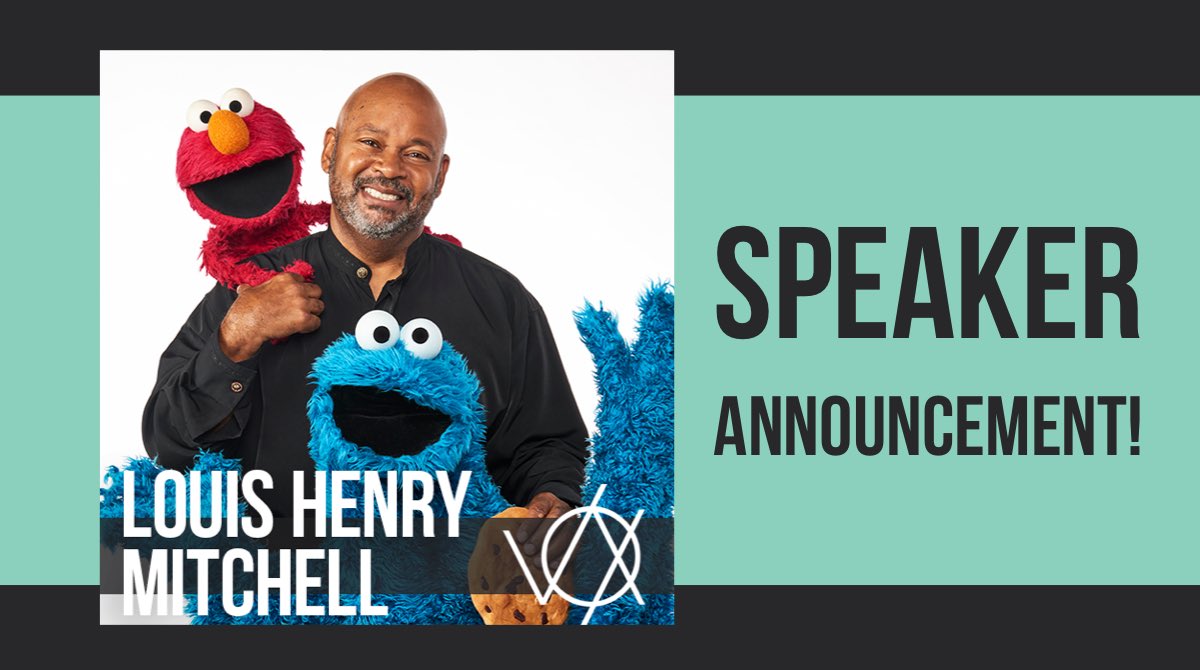 vox_con's tweet photo. LOUIS IS BACK FOR 2020!! As Creative Director of Character Design, Louis directs and oversees all aspects of character art for Sesame Workshop, bringing his passion, joy and artistry to everything he touches. We can’t wait!! #gotovox #beyoubeheard https://t.co/B5QTCbiICY