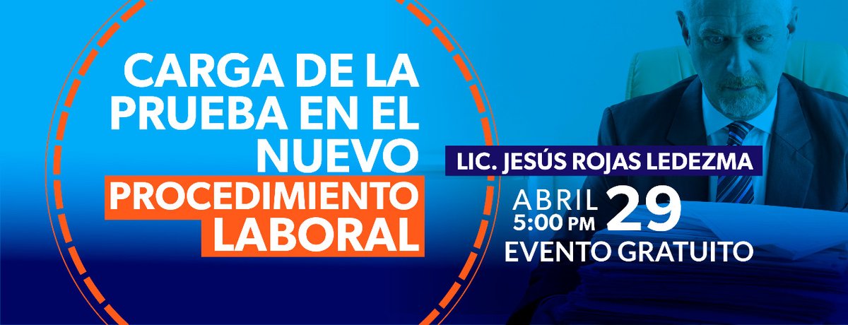 espasainstituto's tweet photo. CARGA DE LA PRUEBA DE EN EL NUEVO PROCEDIMIENTO LABORAL, EVENTO GRATUITO. https://t.co/PLsRrtMPy3