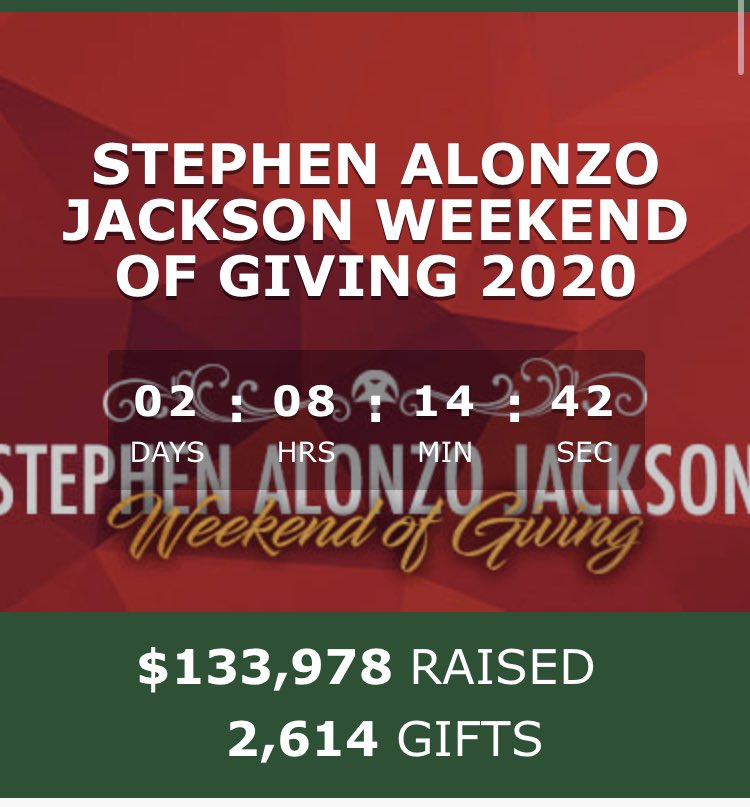 Already over $100,000 raised!  Keep at it all weekend.  We are going to make history! donate.sajgiving.com/giving-day/220…