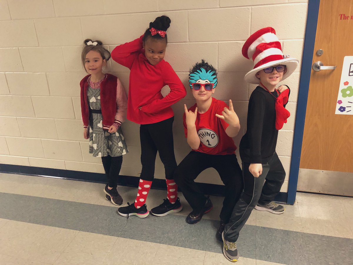 ShyClass19's tweet photo. Some of our Rockstars dressing up for Read Across America week! Plus some Movie versus Book comparing and contrast :) #funfriday https://t.co/fsiQf1pHz9