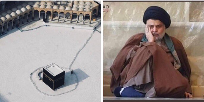 Tarhan_Nuray's tweet photo. Her gün milyonlarca Müslüman’ın tavaf ettiği #Kabe bile #koronavirüs nedeniyle dün dezenfekte edilmek için ziyarete kapatıldı. Ama #COVID19 nedeniyle #ölü sayısı her geçen gün katlanan #İran’ın #Kum şehrinden kaçan Iraklı Şii lider #Mukteda ülkesinde türbe #türbe dolaşıyormuş🤔 https://t.co/lWsUUeol3V