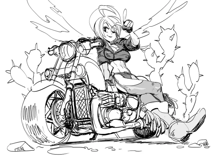 Today is Angel's birthday apparently owo Here's an illustration I didn't get around to finishing, but I figure I might as well post the WIP today.

#angel #kof #kingoffighters #アンヘル生誕祭 #アンヘル 