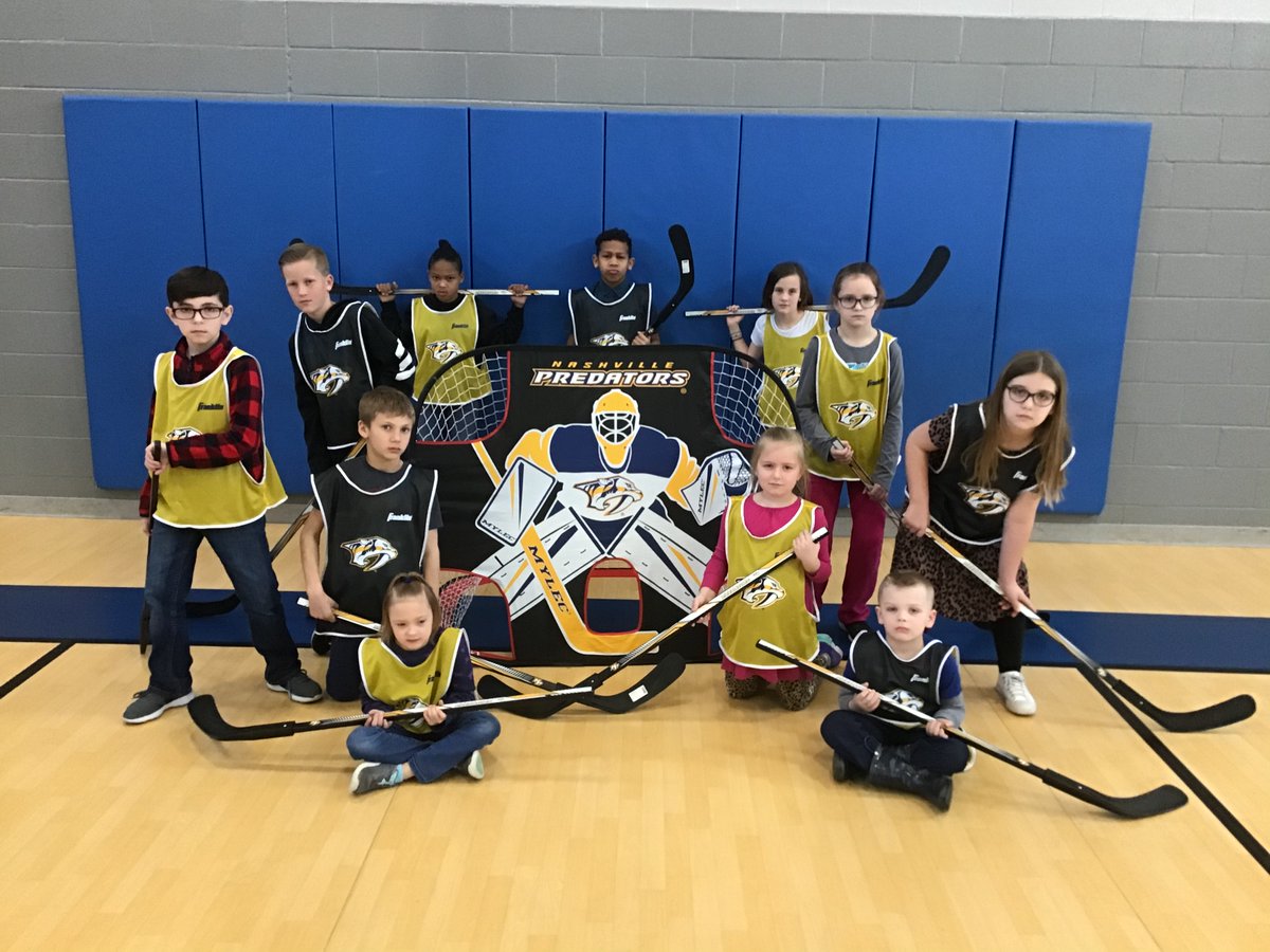 OldhamFrank's tweet photo. Thank you @PredsNHL for supporting Marvin Wright Elementary.  The kids LOVED it! https://t.co/og6Grc3uGD