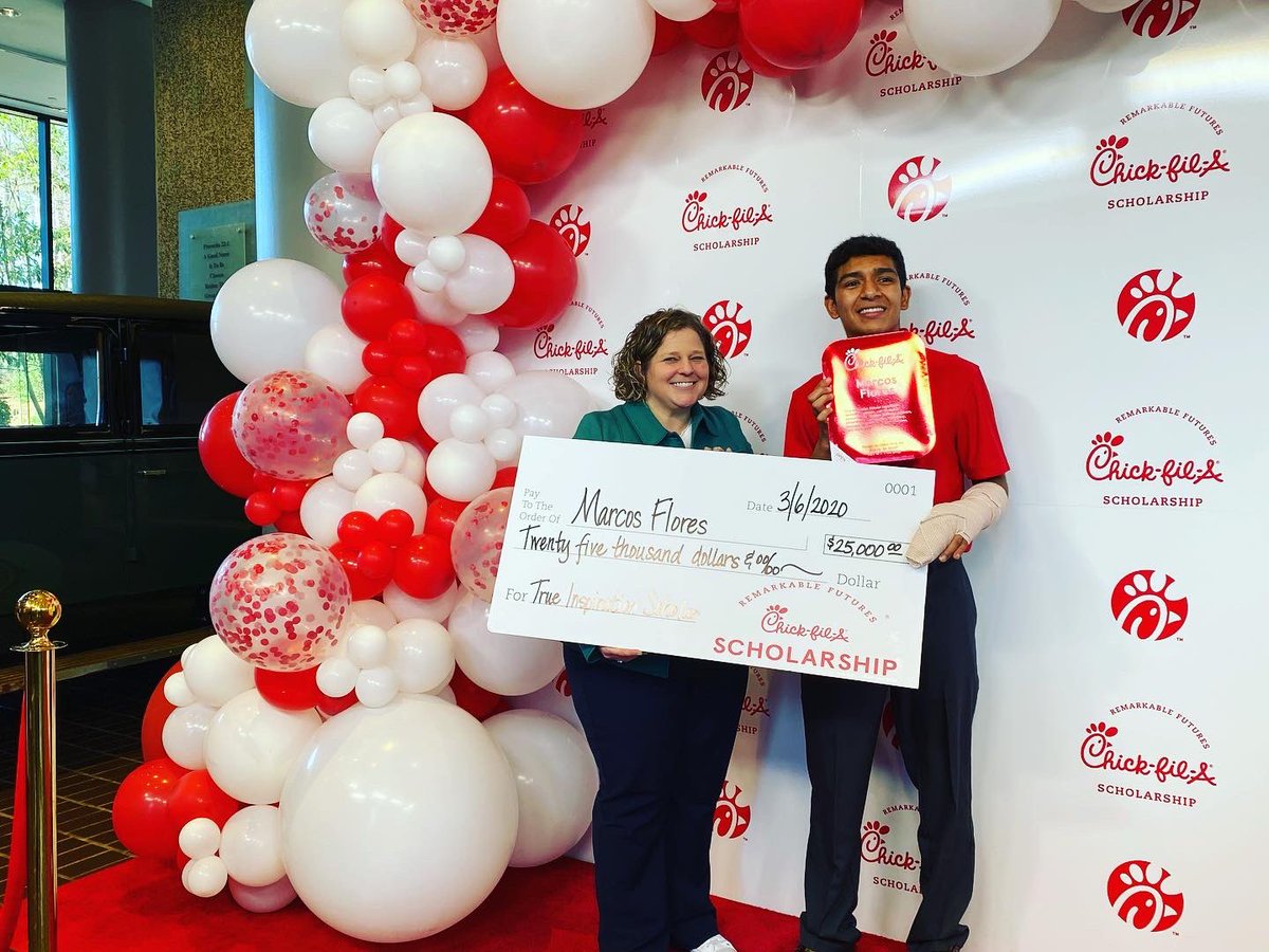 cfasublett's tweet photo. Congrats to our Team Member, Marcos Flores, on winning the True Inspiration Scholarship! 🎉 https://t.co/PLX7nQrata
