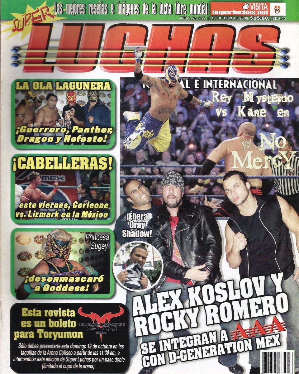 hardknocksfilm's tweet photo. Check out these photos of  @azucarRoc , @AlexKoslovCom and @xpac12360show from this issue of Super Luchas magazine. #luchalibre #aaa #prowrestling #nwo #degenerationx #foreverhooligans https://t.co/R8Y87MOIEL