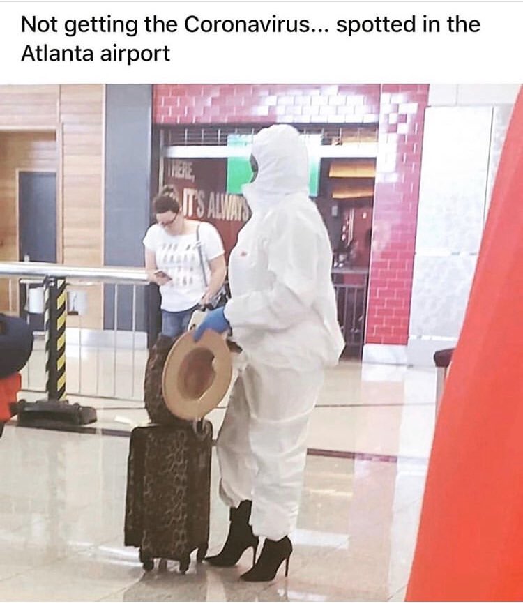 JaclynFOX5Vegas's tweet photo. Seen in Atlanta 😲😲 #onlyintheA
#coronavirus @FOX5Atlanta @FOX5Vegas @ATLairport https://t.co/tcSKaMEWtS