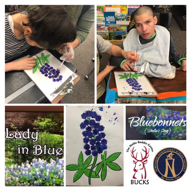 kwatrachNISD's tweet photo. Winding down to Spring Break!! Spring is in the air as @NISDReddix teens & young adults read stories, listen to music, and craft about Texas Blue Bonnets.
#NISDLegends @NISD #REDDIXLegends #GoPublic #RootEdReddix @NISDSpecialEd @SETransition https://t.co/7xzFWeHlMo