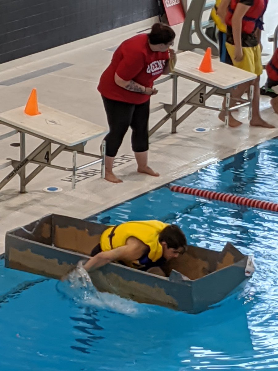 tech_swc's tweet image. Swc Tech Design students made a valiant effort at the Skills Ontario provincial cardboard competition in 
 Belleville today. Great job boys!