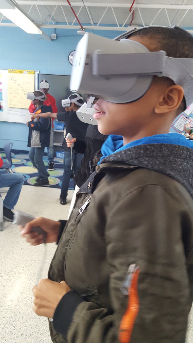Graniteville Elementary 5th grade had their 1st experience with VR goggles through a WWII tour and life in the 1940s. We had a blast together and they said they want to see more!😄 <a href="/GVES_Gators/">Graniteville Elementary School</a> <a href="/E_M_Padgett/">Michelle Padgett</a> <a href="/SaraBethBrown03/">Sara-Beth Brown</a> #Oculus #VirtualReality