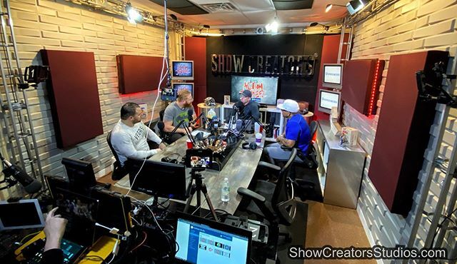 ShowCreatorsInc's tweet photo. Running a 24 hour continuous YouTube livestream podcast for Action Junkeez at #ShowCreatorsStudios https://t.co/123HBV1Mmx