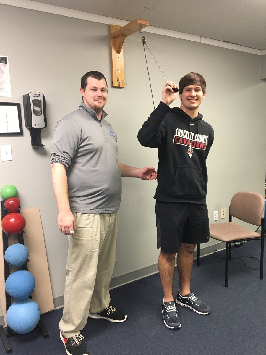 James Carver chose athletic training  so he could help athletes like Tyler Riggsbee, who show love for and dedication to their sports, return to play at their highest level #ichoosesportsplus #NATM2020 <a href="/cavaliersports/">CrockettSports</a> <a href="/crockett_cavs/">Crockett County Football</a>