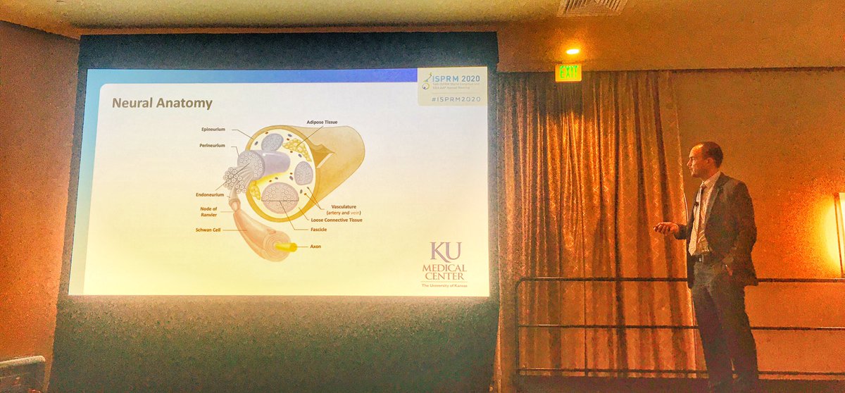 Happening right now! Dr. Neil Segal and <a href="/McCaseySmithMD/">McCasey Smith, MD MS</a> from @KUPMR1 <a href="/KUMedCenter/">KU Medical Center</a> discussing “Cryoablation for MSk and Peripheral Nerve Disorders” <a href="/AAPhysiatrists/">Assoc. of Academic Physiatrists (AAP)</a> at the Conway room #Physiatry #AAP2020 #ISPRM2020 👏🏼