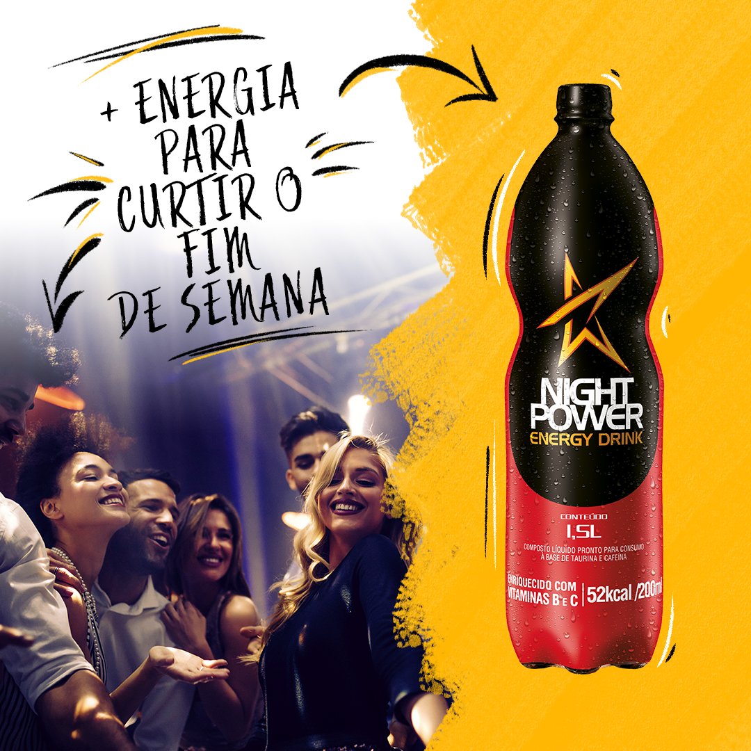Fim de semana chegou e a animação veio junto! ✨ E claro que não pode faltar #NightPower nessa sexta, né?! Garanta mais disposição para curtir a noite toda com a galera! 😉
.
.
.
#amigos #festa #friends #party #happy #felicidade #energia #energético #happyhour #fds