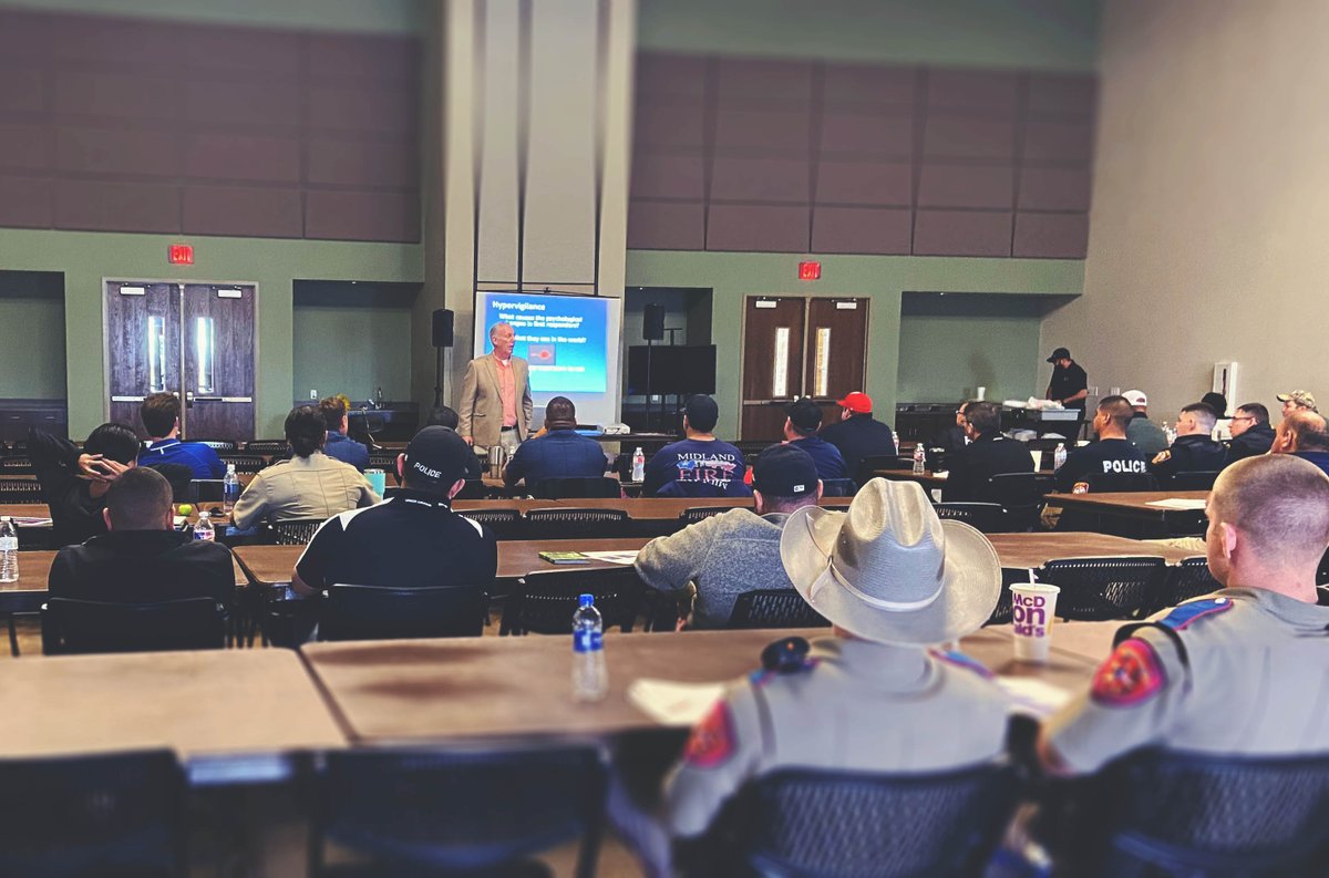TML_RiskPool's tweet photo. Here's a snapshot of our #ResilienceStrategies for #FirstRespondersTraining at the #CityOfMonahans this week. Member #FirstResponders from agencies as far as the #CityOfAlpine &amp; the #CityOfMidland attended, as well as #WardCounty Sheriff Deputies &amp; #TexasDPSTroopers. #TMLIRP https://t.co/KNzh2JrBqo