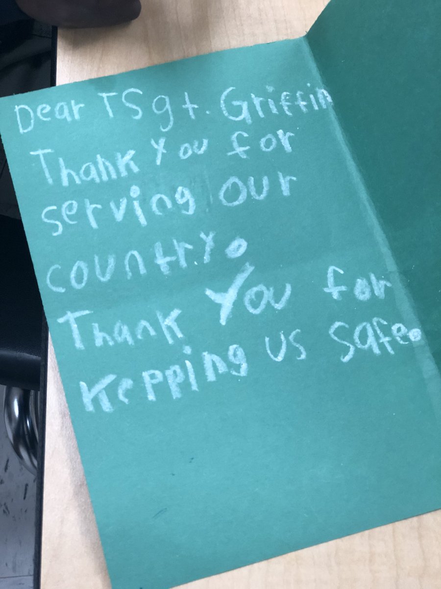 KenersonsMrs's tweet photo. This week we learned about #CheeringForOthers through @PosProject. We heard about a solider that is away from her family right now. So we decided to write to her in Kuwait to cheer her up. @LakeAnneES #LAESCheers #ThankYouForYourService #KenersonCorner https://t.co/jCPcim8nGO