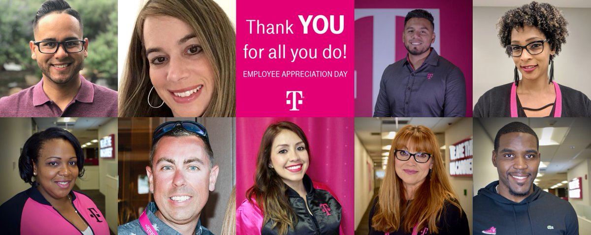 victor_lee8's tweet photo. Happy #EmployeeAppreciationDay to this amazing team!! I am so proud to serve alongside these dedicated & #CustomerObsessed @TMobileBusiness professionals! #SAMsRULE #AreYouWithUs #WeWontStop https://t.co/wndhNSMU7V