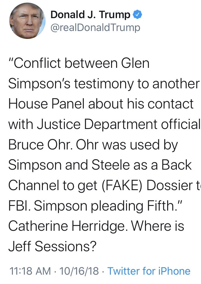 Jeff SessionsTrust him or no?Optics?Disinfo?If we were to go by what President Trump has said even recently about  @jeffsessions we would also conclude that he’s not a good guy nor is he on our side. Note: I trust Sessions 11/