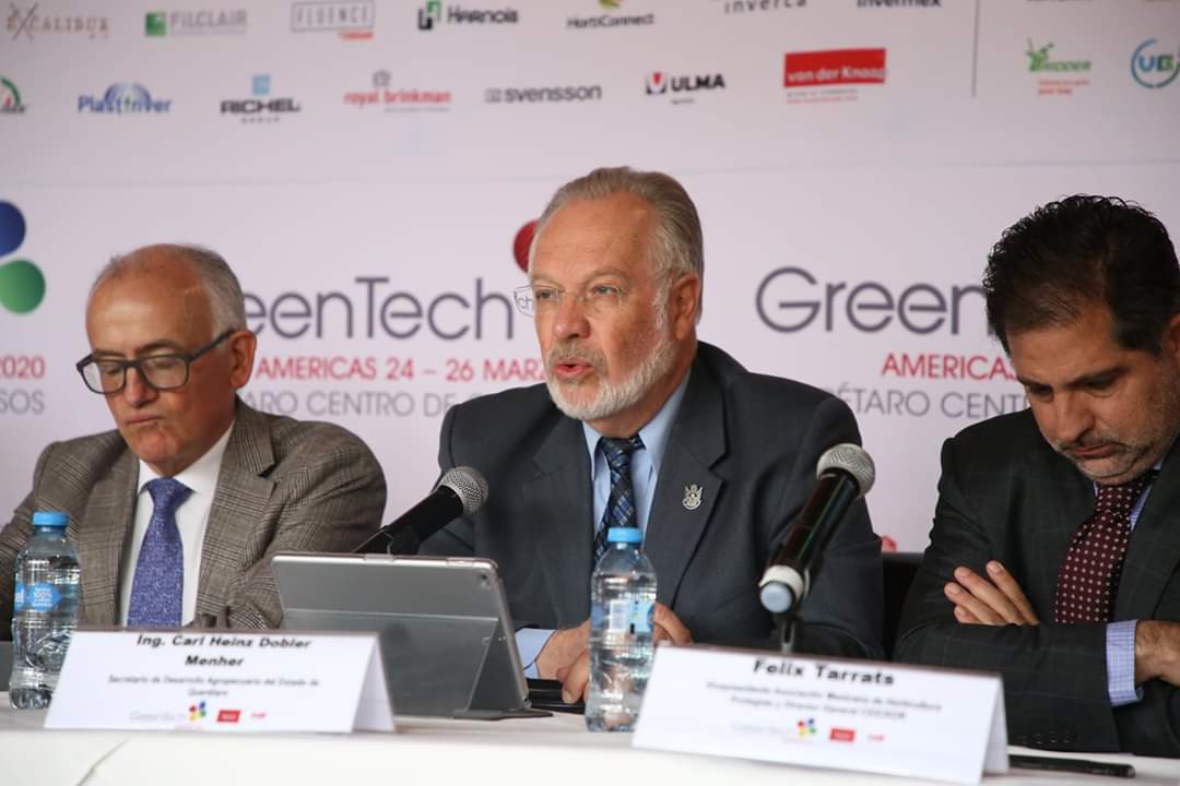 CDoblerM's tweet photo. Querétaro será sede del @GreenTechAm, 2020 la principal plataforma mundial de agricultura protegida por primera vez en México, el cual se celebrará en el @QCCmx del 24 al 26 de marzo, congregando más de 130 empresas de 17 países reunidas para impulsar el sector en Latinoamérica. https://t.co/7mJj3HHKo6