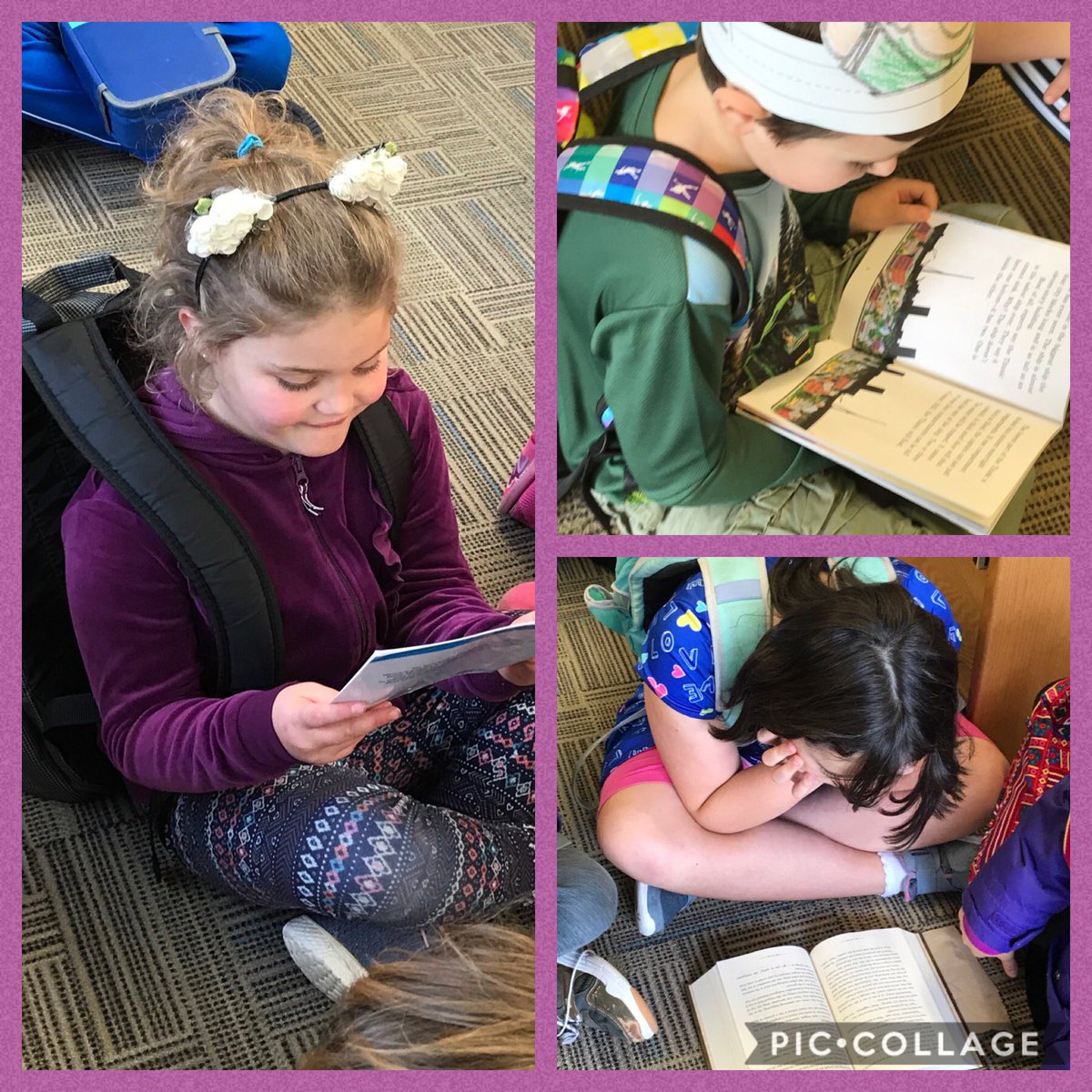 tcesRR's tweet photo. Loved watching these @tegacaytitans reading while waiting for afternoon pick up. #greatuseoftime #readandsucceed https://t.co/dMAKvGtPZI