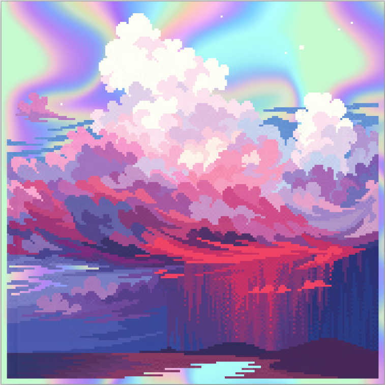 16pxl's tweet photo. makin some sticker mock ups 🌈✨ https://t.co/Ub00sh5ckA