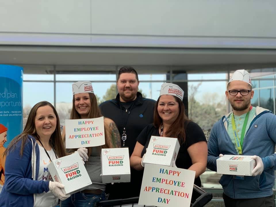 THENEWBLUEBOISE's tweet photo. Happy employee appreciation day from Boise!!! How could we not celebrate without Krispy Kreme’s!!! #attclg #lifeatatt #EmployeeAppreciationDay https://t.co/va6Q41EcDP