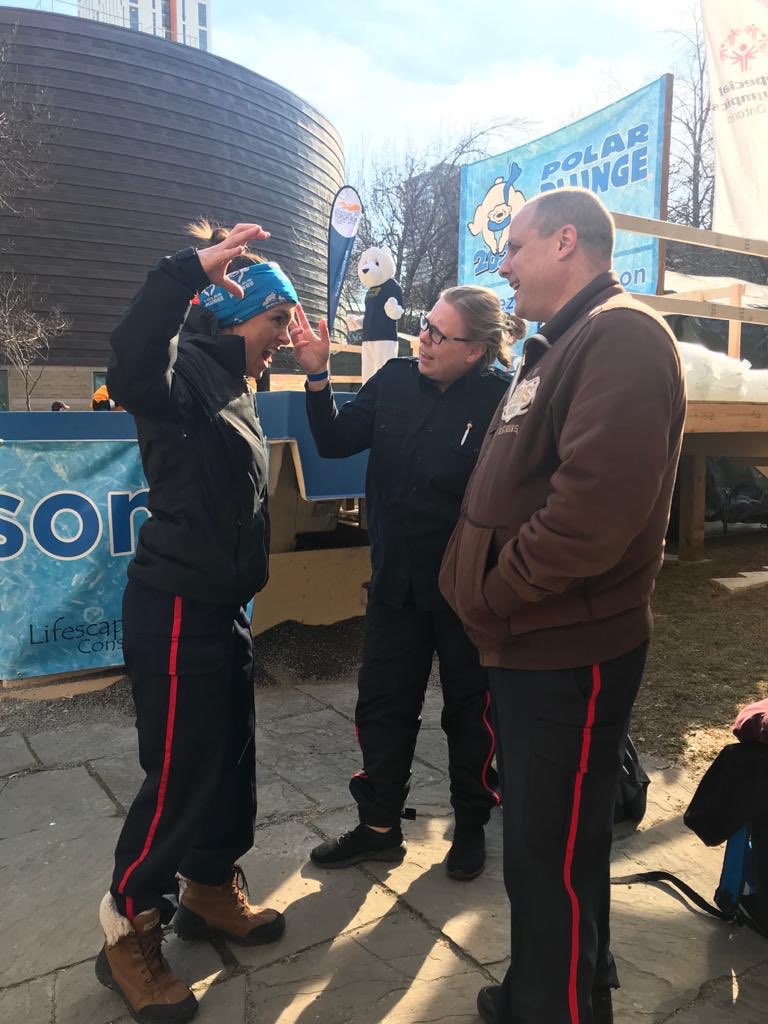 We survived the #PolarBearPlunge! Our @TPS_CPEU team the “CPEU Penguins” 🐧 raises a total of $7,550 for the @SOOntario! What a fun day and I can’t wait to be apart of such a great event next year 😃 @TPSRydzik @TPSRyanPark @OfficerMeganTPS @CopSmithTPS @TPSRichSidhu