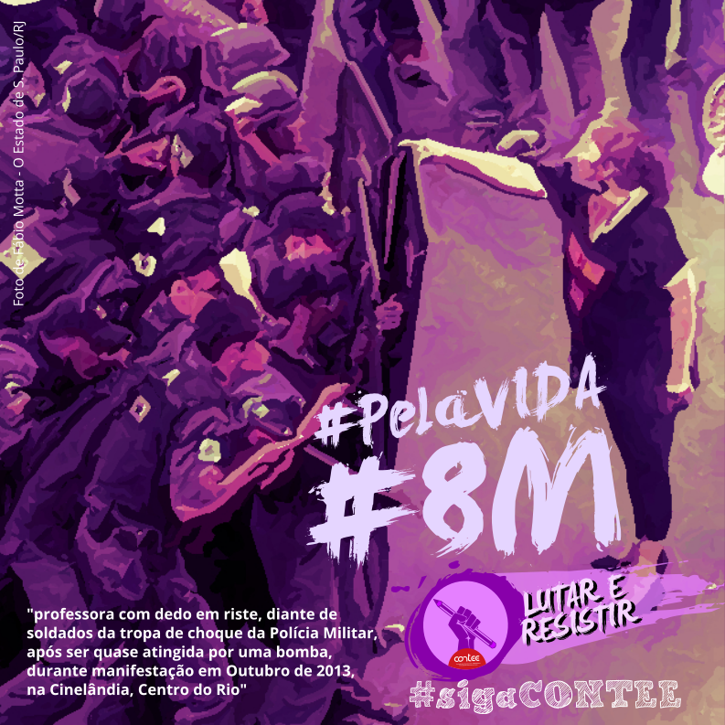 #8M: É #PalaVidaDeTodas!

#CONTEE: bit.ly/contee060320

#Mulheres #RespeitoSIM #ViolênciaNÃO #MachismoNÃO #FeminicídioNÃOmais #Trabalhadorxs #Professorxs #Ocupar #Organizar #Lutar #Resistir #Defender #Educação #Democracia #MulherNaPolíticaSIM #ViolênciaNÃO

#sigaCONTEE #redes