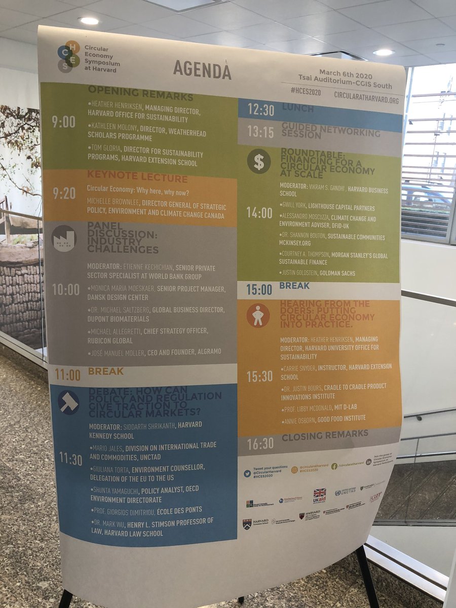 I’m really excited to take part in the discussion around Circular Economy and Design at the ambitious Harvard Circular Economy Symposium #hces2020 today 👏🏻♻️ Just getting started and look forward to sharing our learnings from the circularconstructionchallenge.org @designcentret