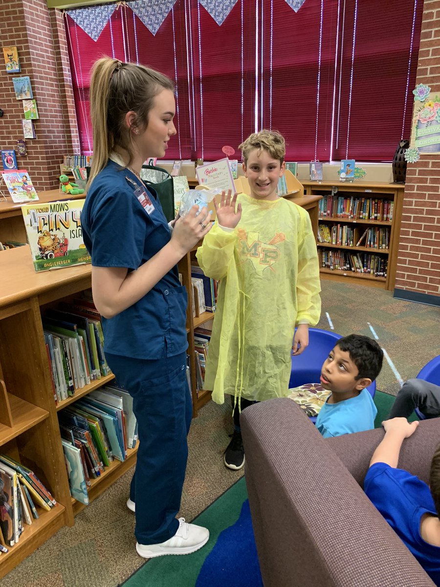 CESAukerCrew's tweet photo. Not only did we kick off our Kids Heart Challenge this morning, but we spent the afternoon diving deeper into the health science field with the help of some wonderful high schoolers! What great learning experiences ! #WeAreGCISD @CESCowboys https://t.co/IPI5uAQdQM