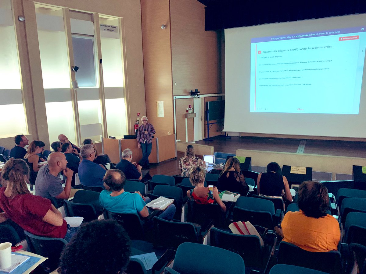 Filiere_MaRIH's tweet photo. [Journée régionale MaRIH édition « Antilles »]

🎤 Présentation du #purpura #thrombotique #thrombocytopenique avec Christophe Deligny.

#maladies #rares #immuno #hematologiques #Antilles @CHUM972 #centre #référence #CNRMAT #MAT https://t.co/y4So5ApyjK