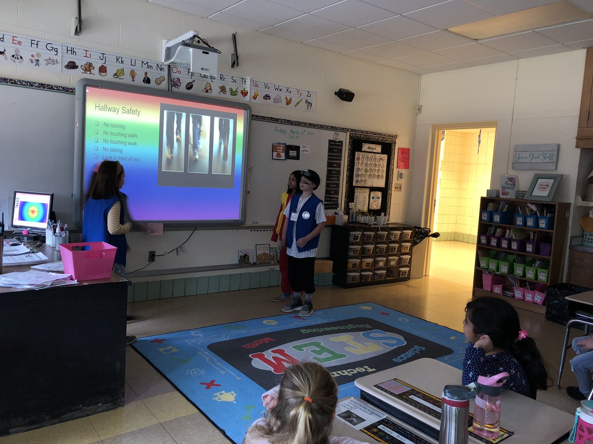 ButlerTeachSPSS's tweet photo. Students as leaders...and teachers!! 4th grade ESS Ambassadors designed and taught a PBIS lesson and interactive activity to 1st graders! #studentvoice #studentsareteacherstoo @BevBeldenESS @uclaEXCEL https://t.co/1226mPCvh1