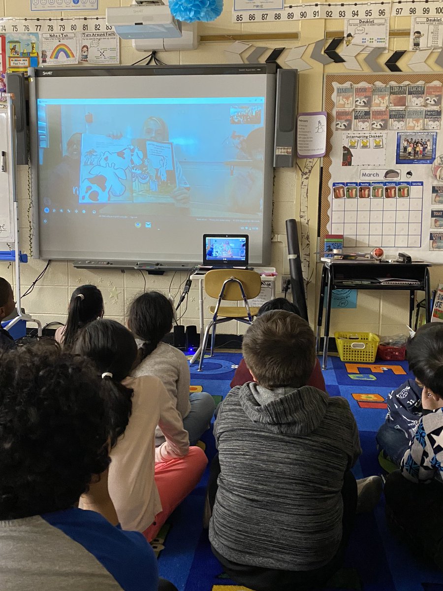 Ms_Taboada's tweet photo. Ending #ReadAcrossAmericaWeek by Skyping with students from Loudoun County, VA!  Thank you @MsMacort &amp; friends for reading to us!! #whylp #truenorthbrunswick https://t.co/shhhwafkMa
