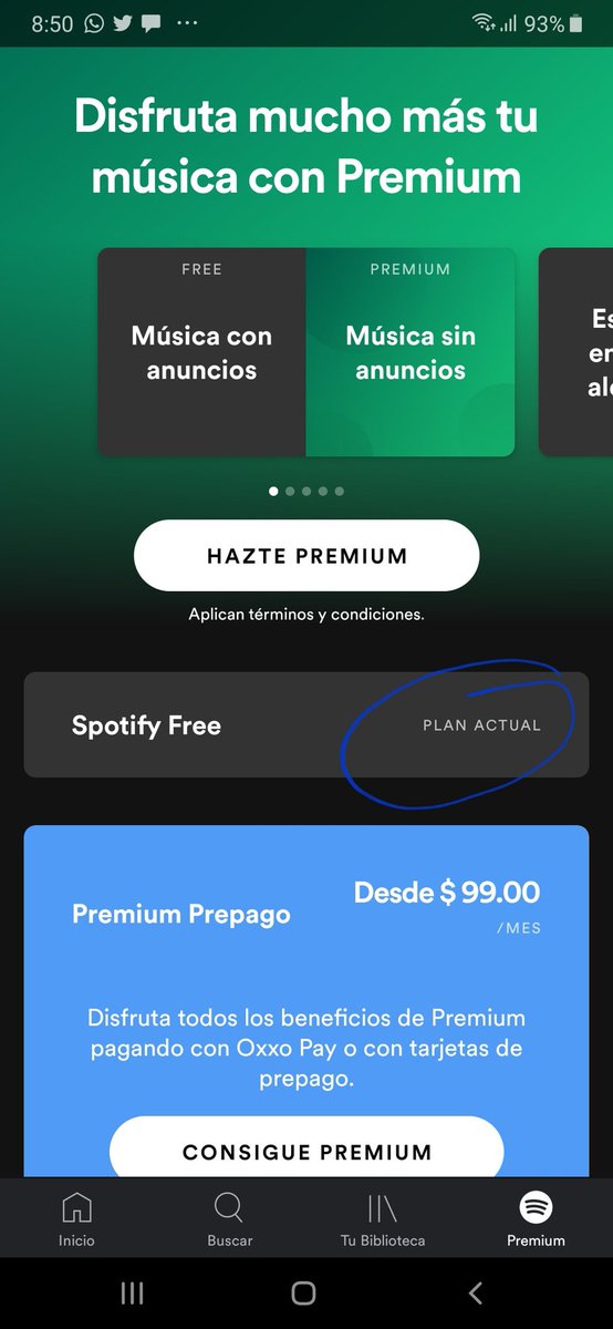 schechocastro's tweet photo. @SpotifyAyuda No puedo cancelar el premium por que  no lo tengo y me siguen cobrando mes  x mes. Quiero que me dejen de cobrar y no tienen  opcion para hacerlo, ya he hecho los pasos que ustedes dicen y no se deja de cobrar, ocupo hablar con alguien, no me podrian dar un numero de telefono? https://t.co/VDR7Ixjpcb